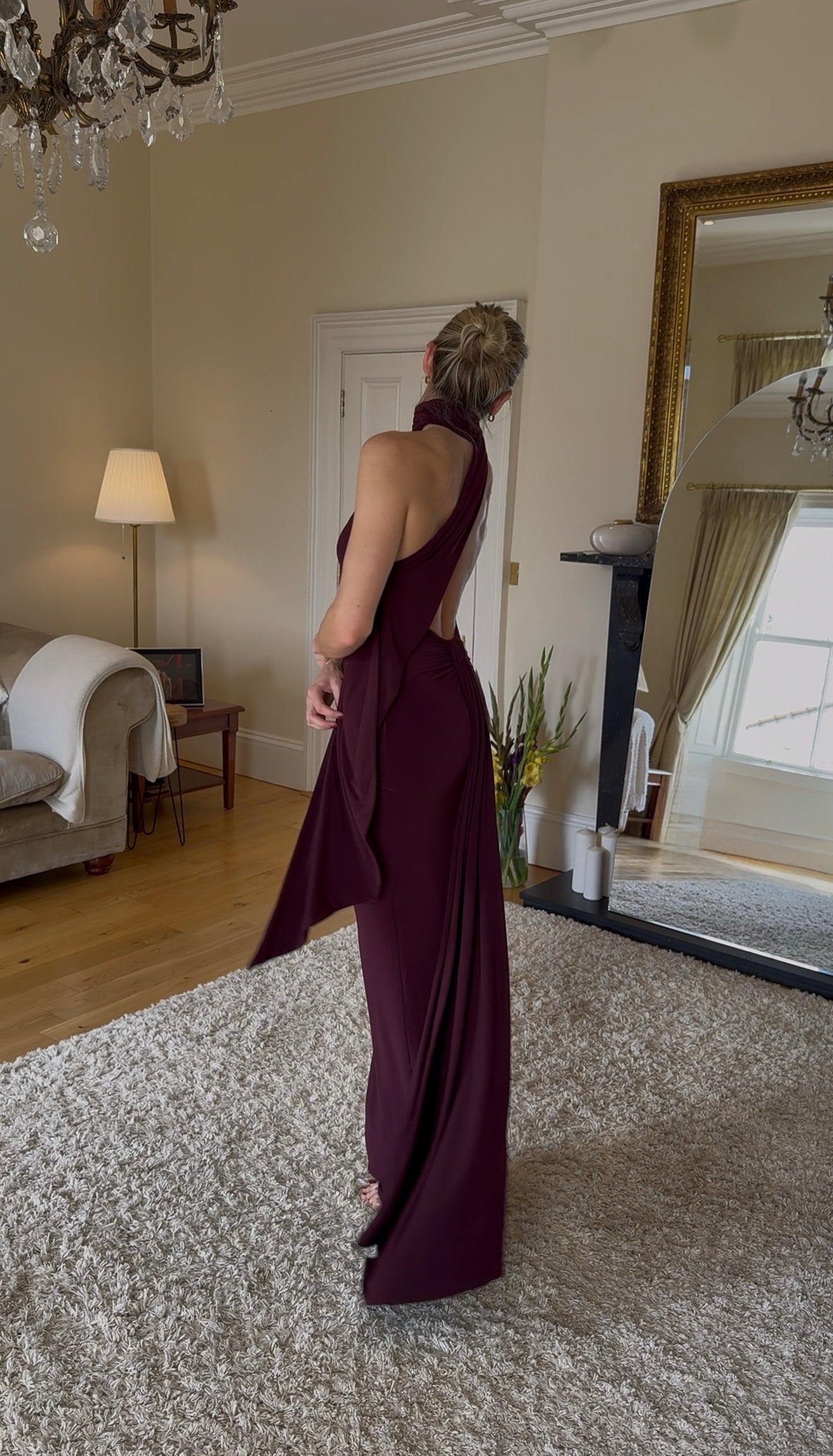 Haven Dress - Black Cherry