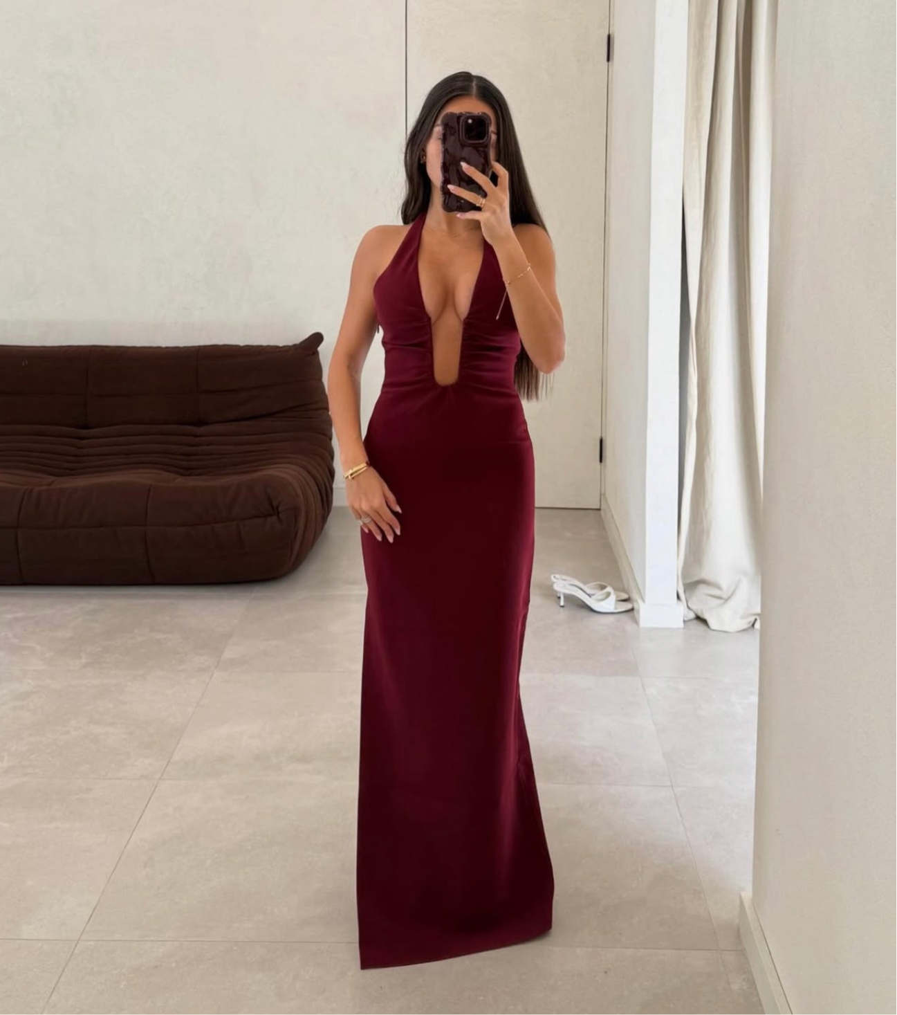 The Alusia Dress - Port