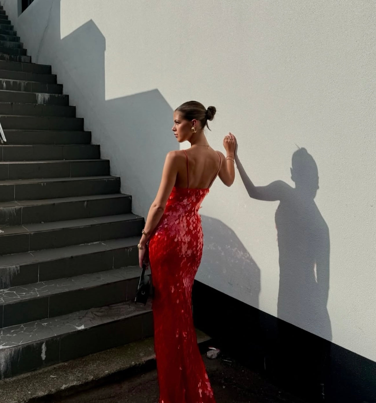 Sapphire Sequin Gown - Red