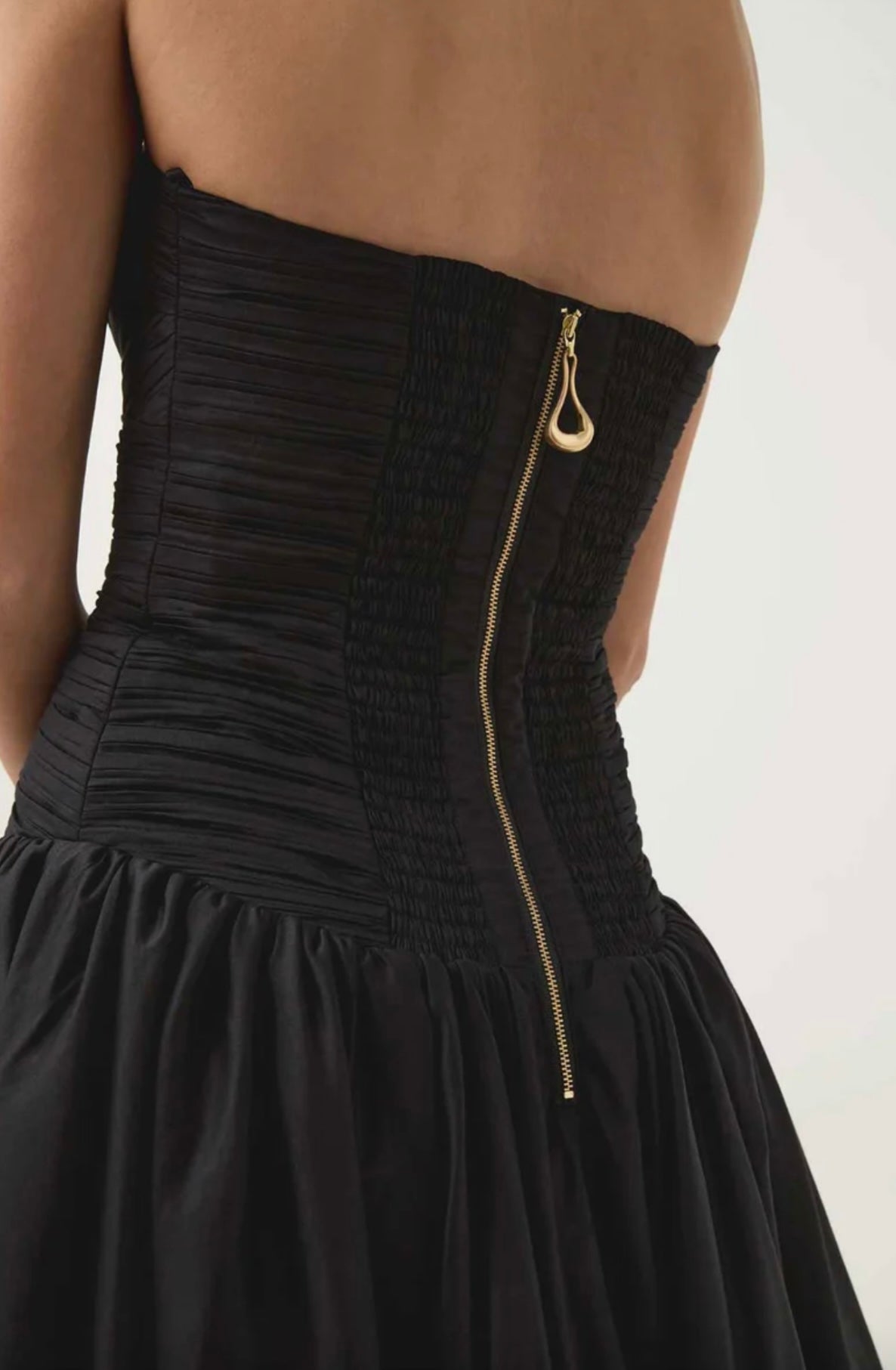 AJE Bubble Hem Maxi Dress - Black