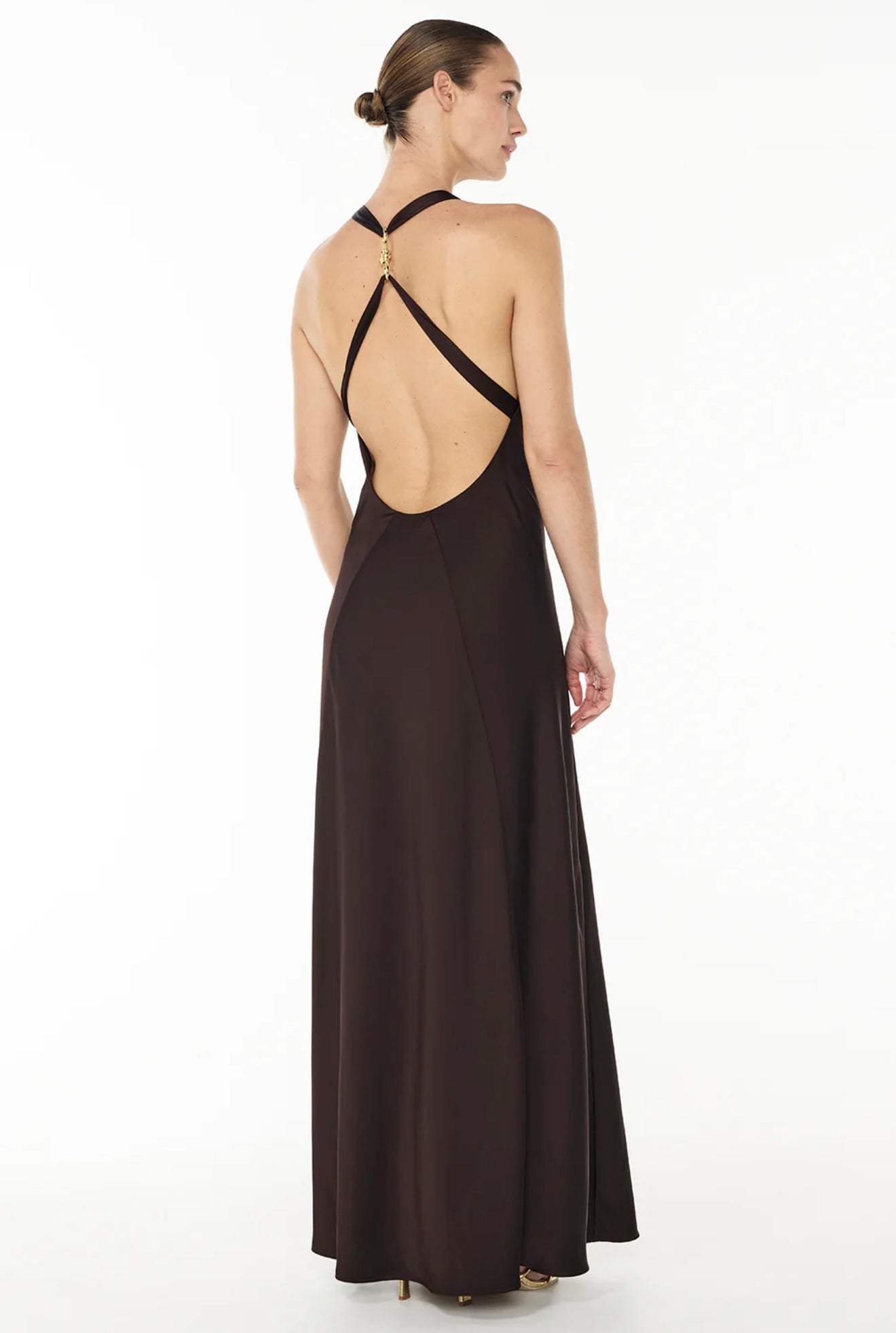 Charmed Slip Dress - Espresso