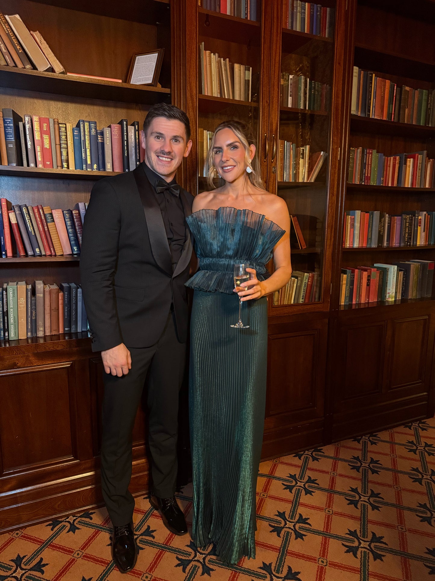 L'Idée Masquerade Pine Shimmer Gown