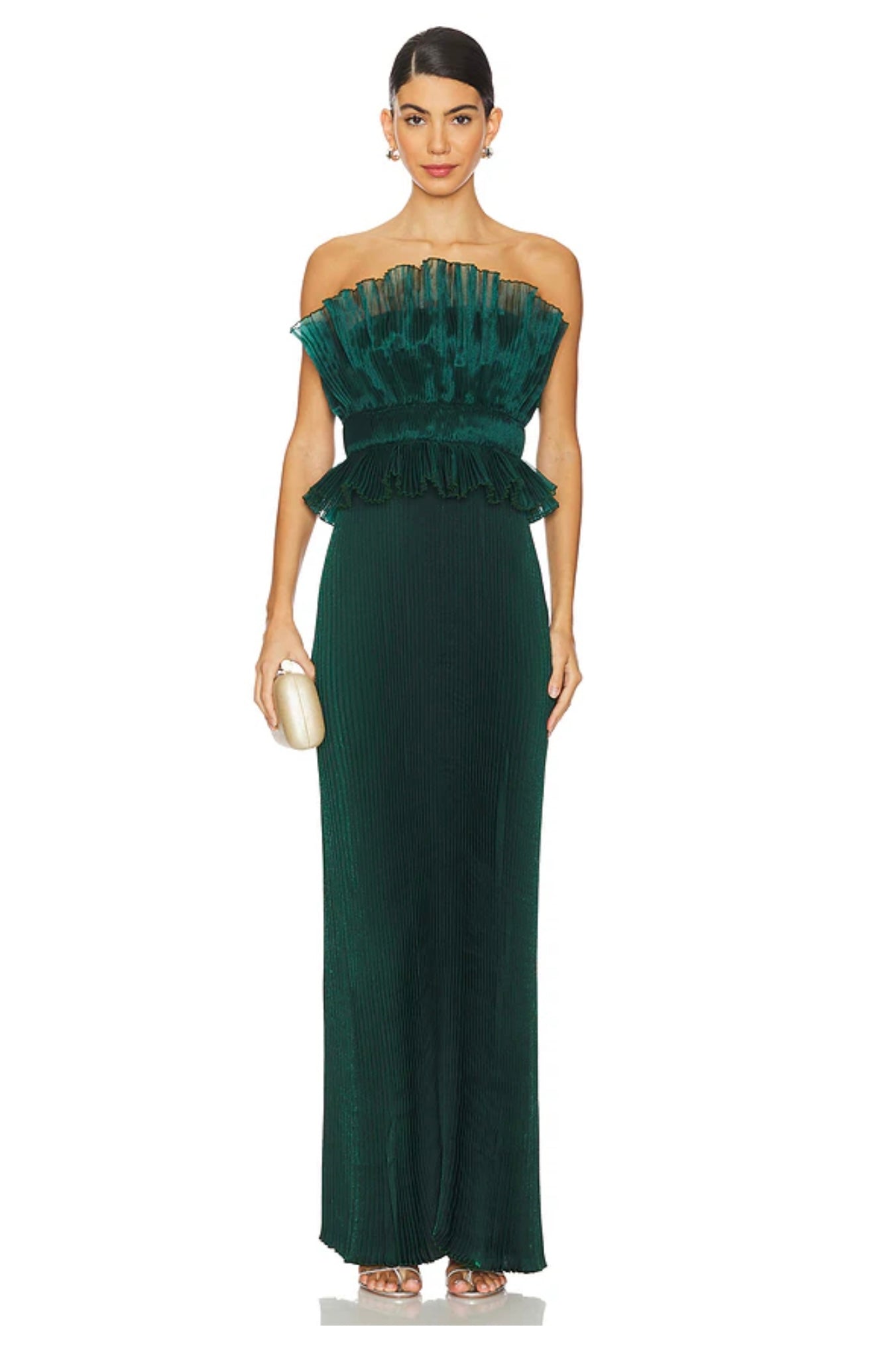 L'Idée Masquerade Pine Shimmer Gown