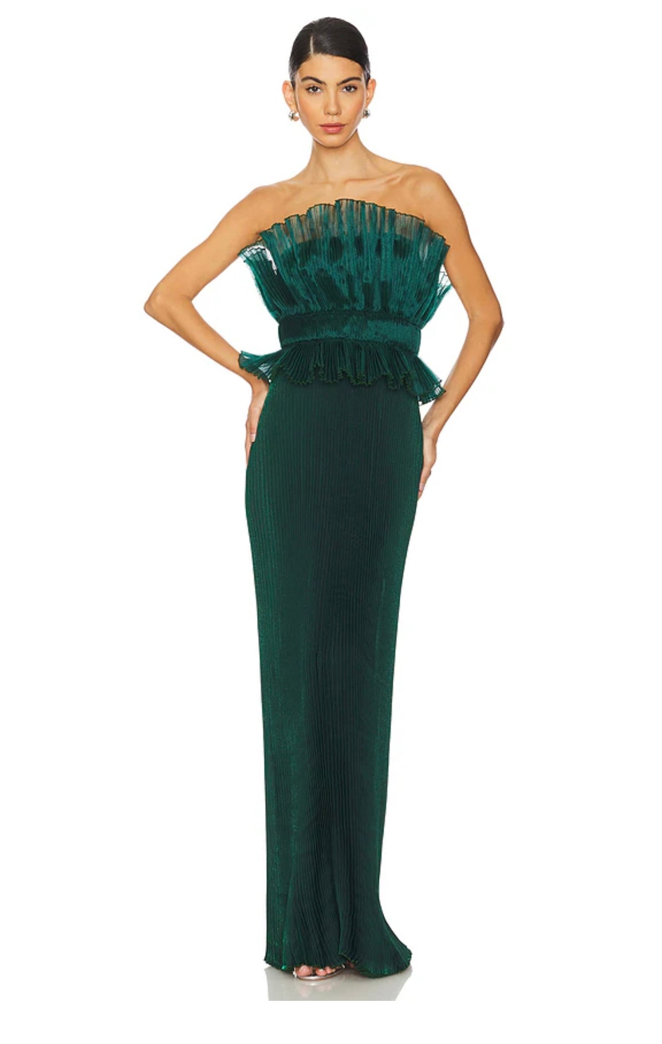 L'Idée Masquerade Pine Shimmer Gown