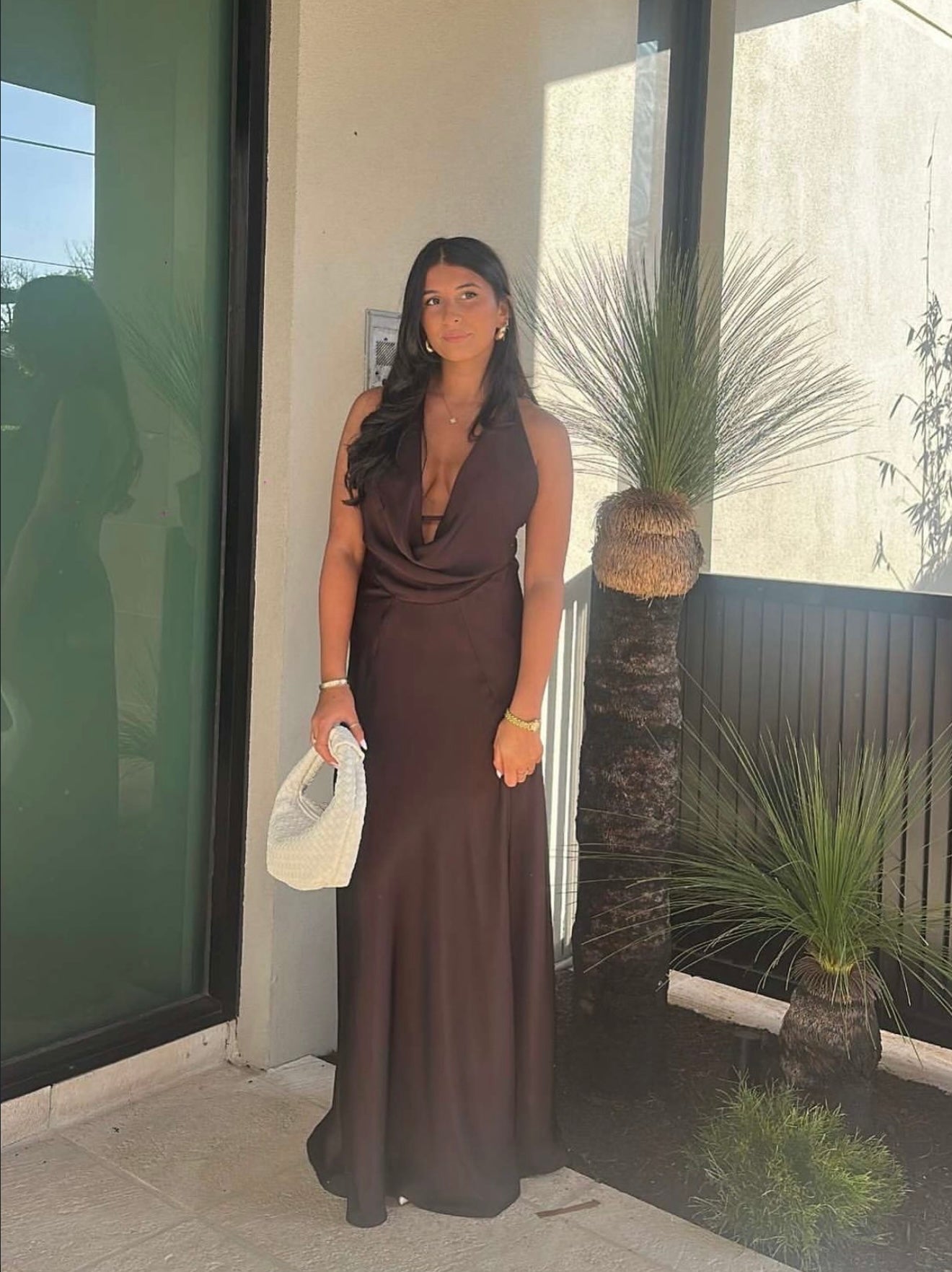 Charmed Slip Dress - Espresso