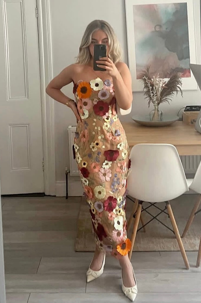 Helena Strapless Midi