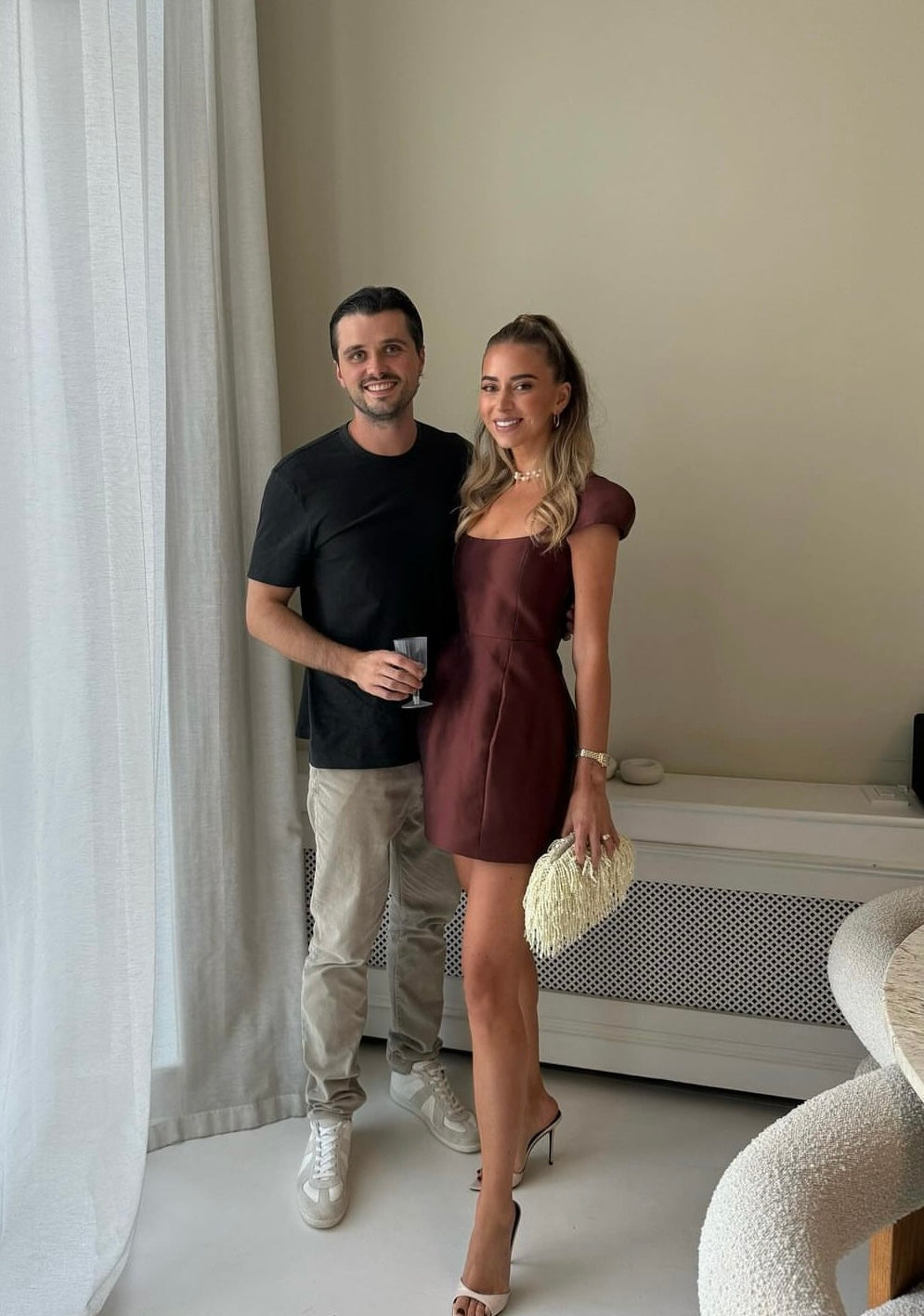 De La Vali Faun faille Mini Dress