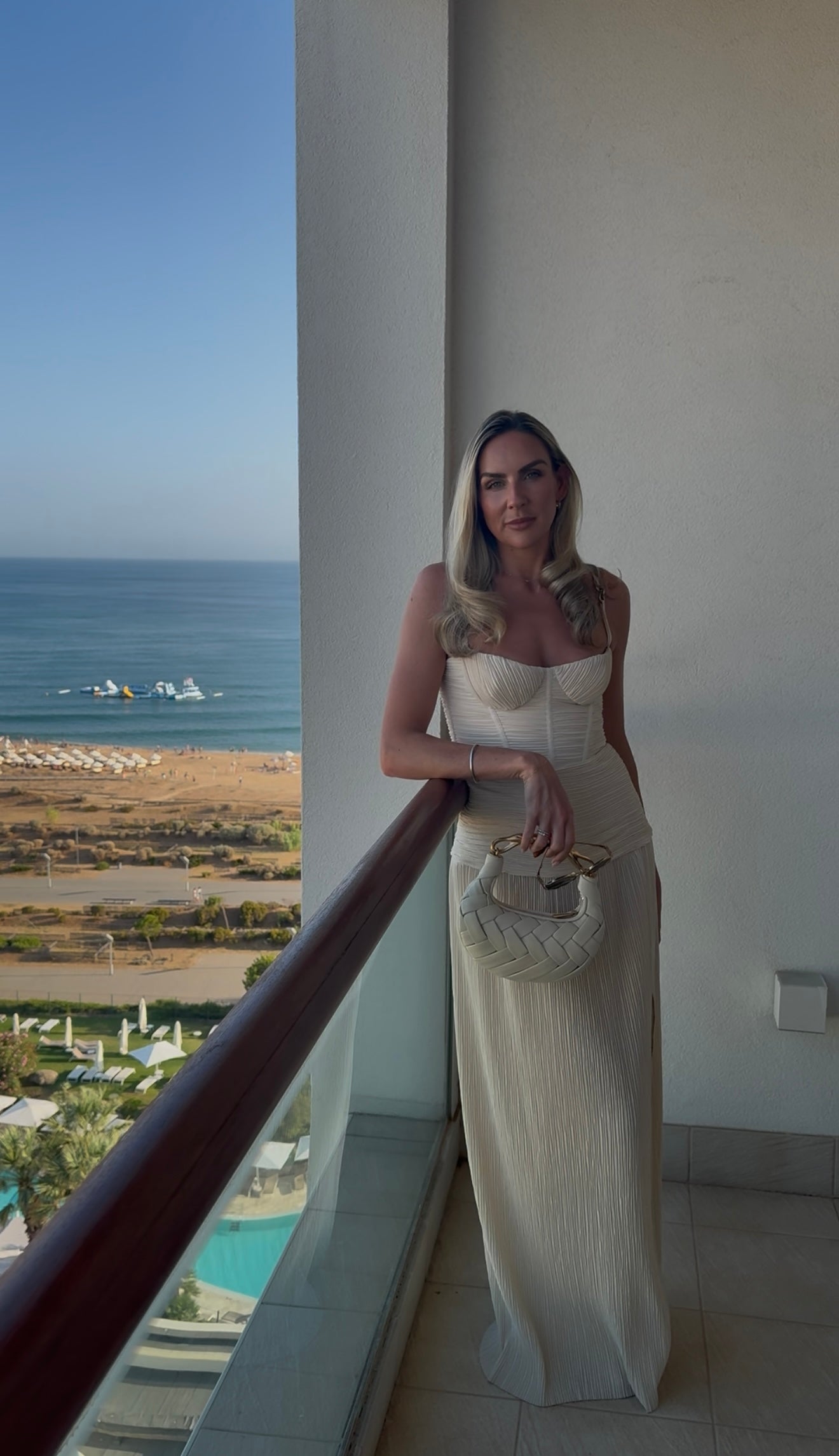 Double Time Pleat Dress in Nude Darlo Rentals Double Time Pleat Dress in Nude Darlo Rentals