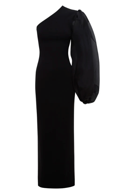 Solace  London Hudson Crepe Knit Maxi