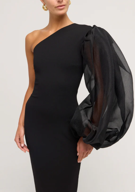 Solace  London Hudson Crepe Knit Maxi