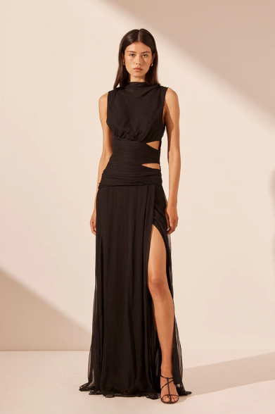 Shona Joy Claude Cut Out Maxi Dress