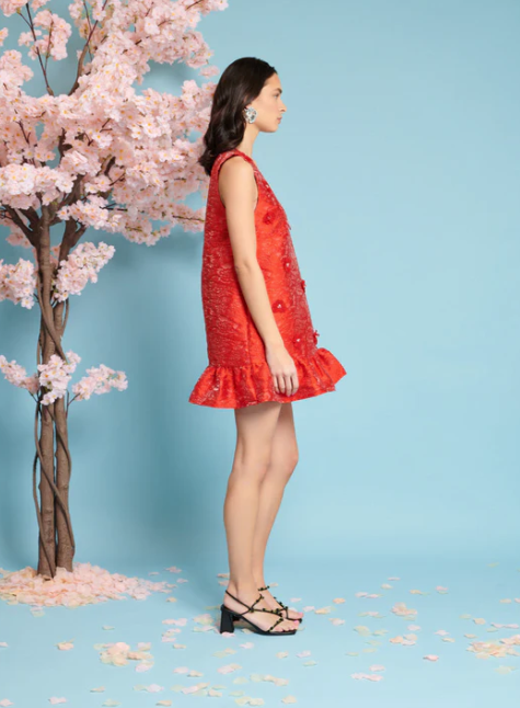 Sister Jane Sweet Cherry Jacquard Dress