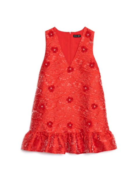 Sister Jane Sweet Cherry Jacquard Dress