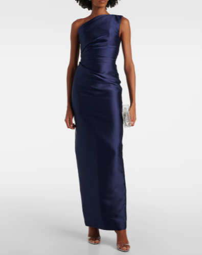 Solace London Kira Gown Navy