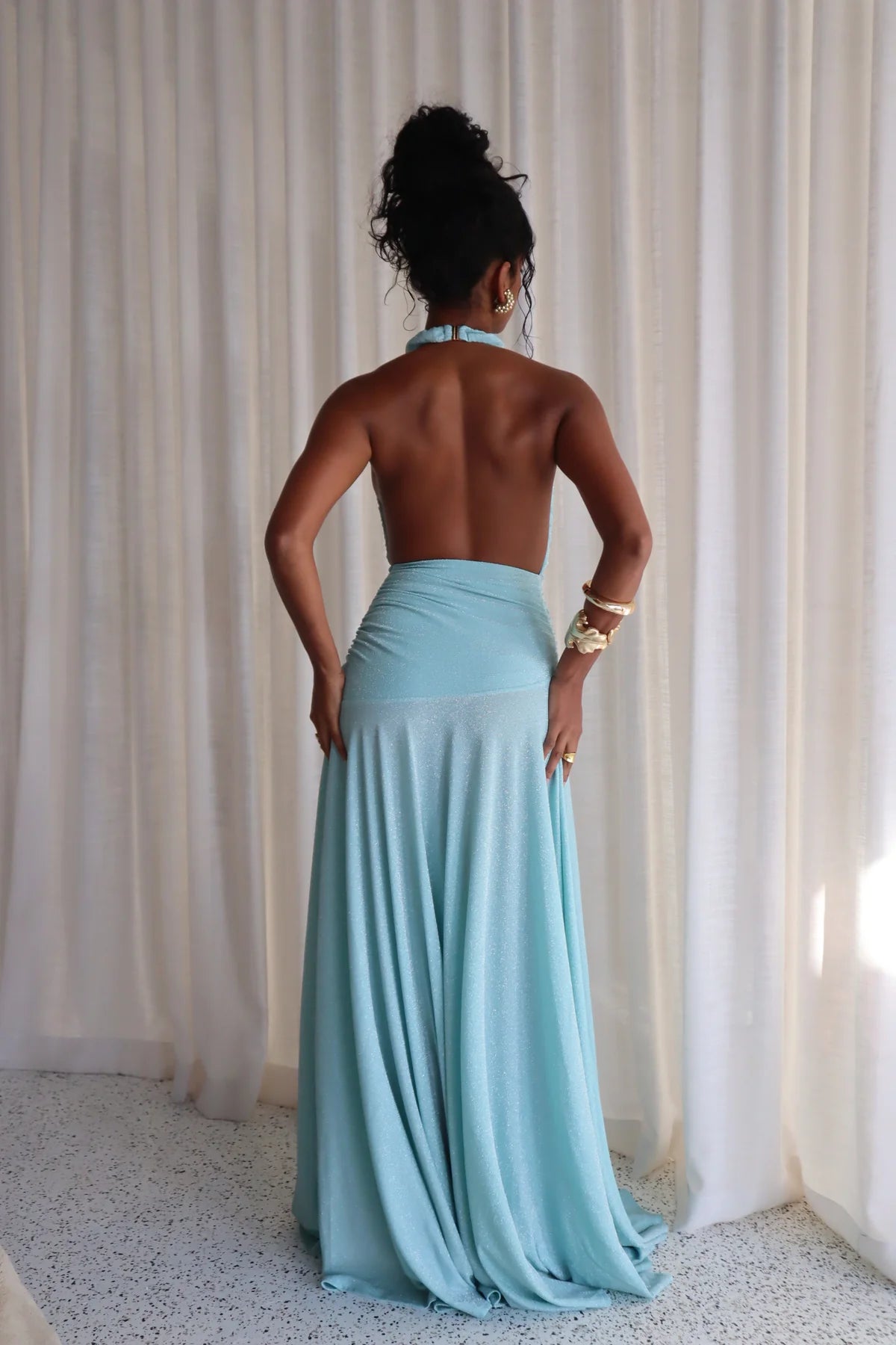 Celeste Plunge Gown