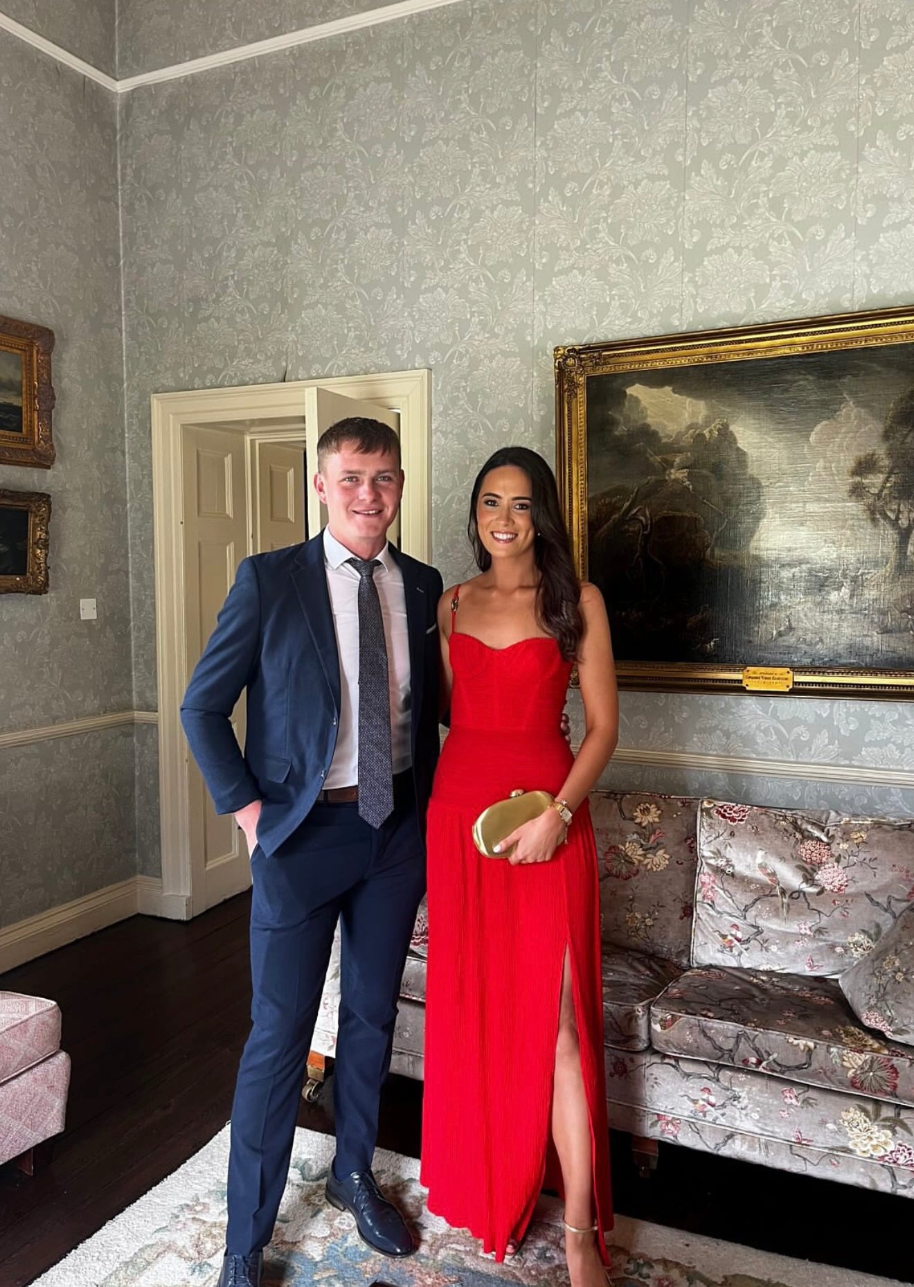 Double Time Pleat Dress - Red