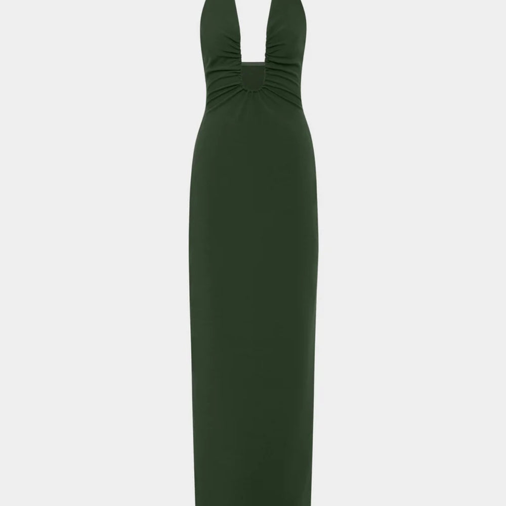 The Alusia Dress - Moss