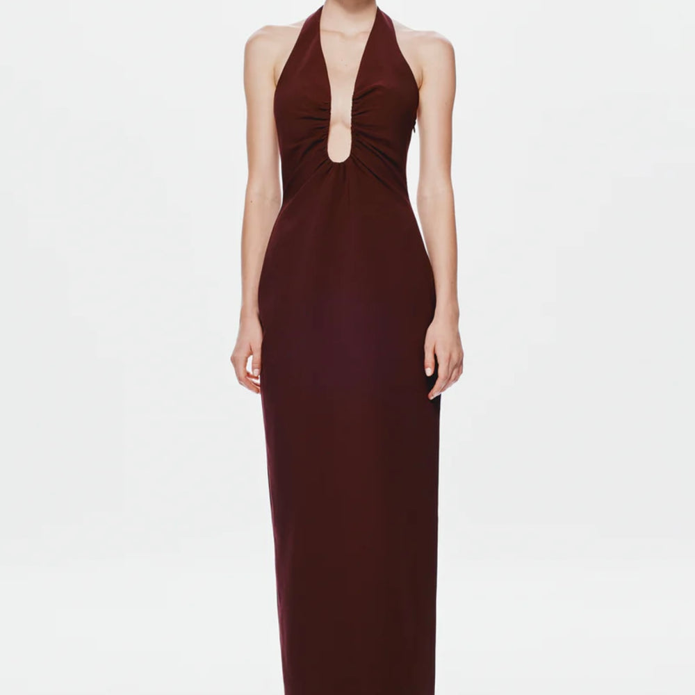 The Alusia Dress - Port