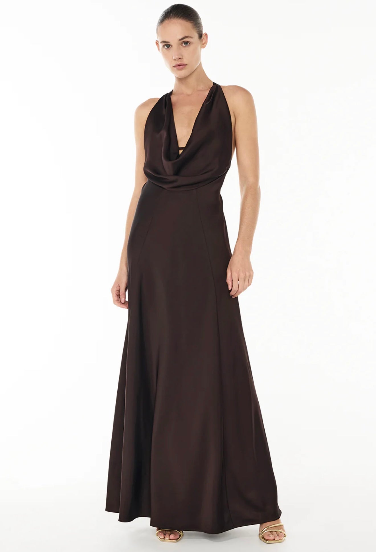 Charmed Slip Dress - Espresso