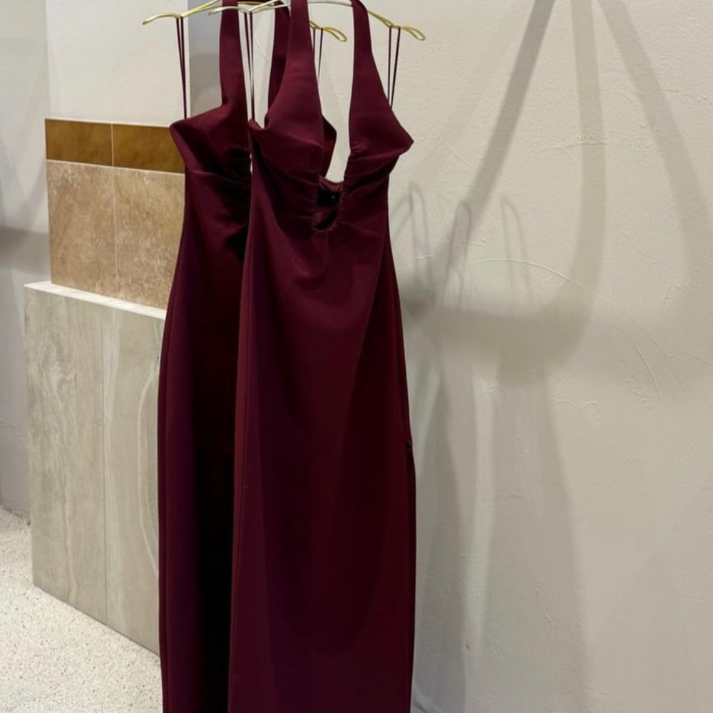 
                      
                        The Alusia Dress - Port
                      
                    
