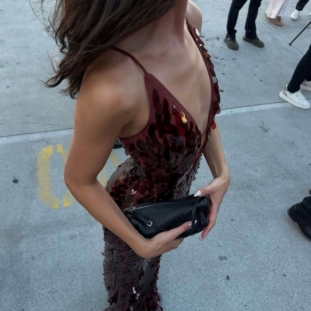 
                      
                        Sequin Gown - Fig
                      
                    