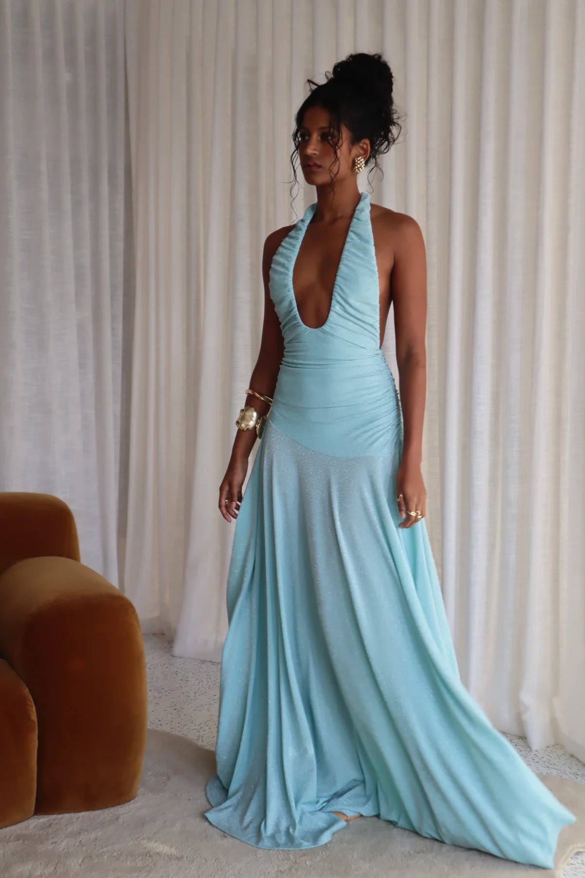 Celeste Plunge Gown