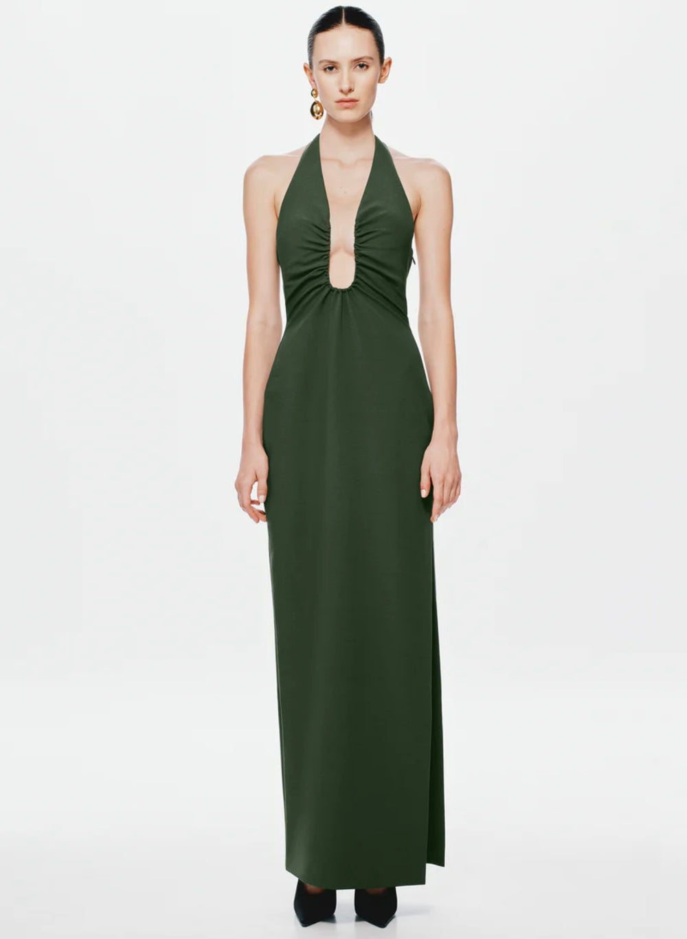 The Alusia Dress - Moss