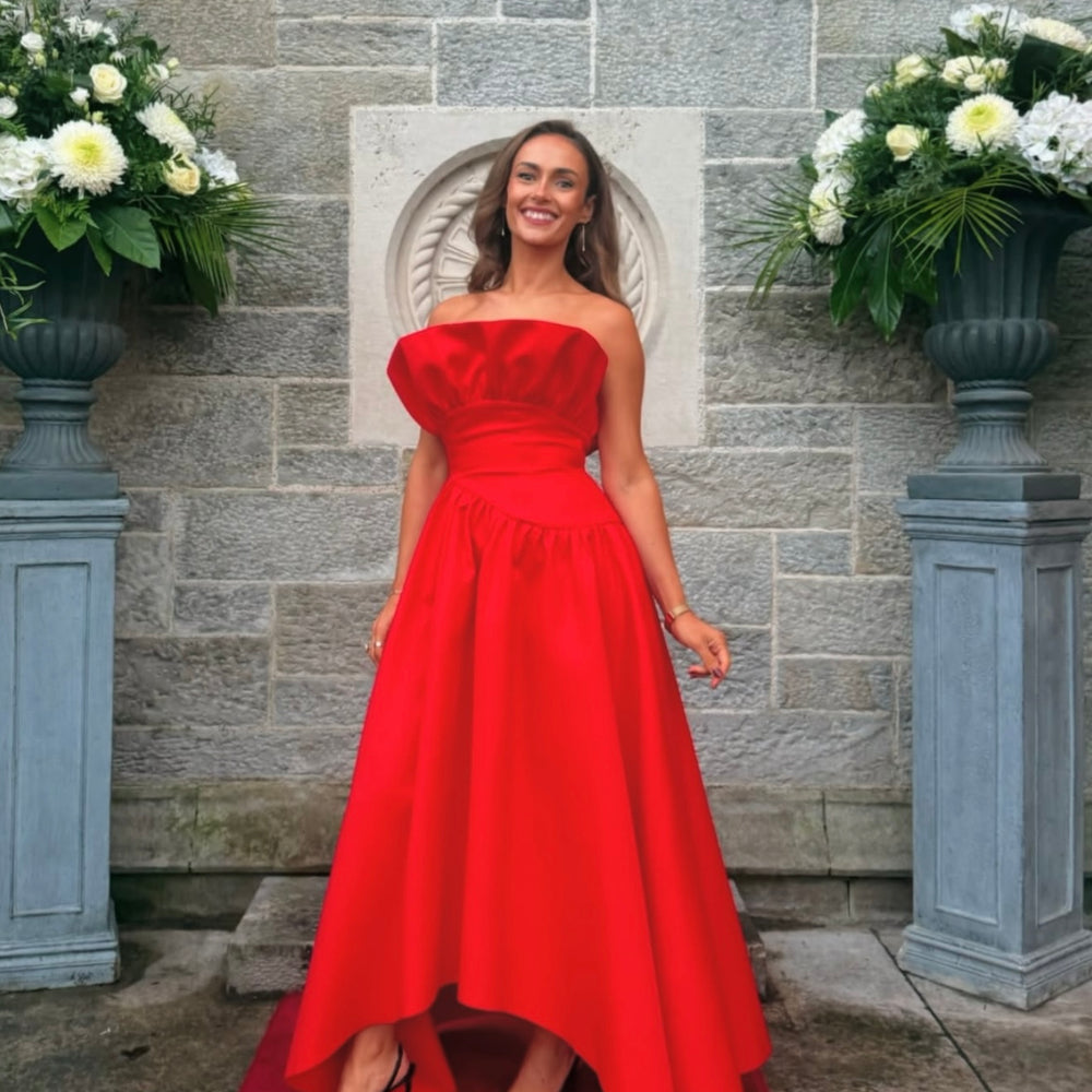 laurel red dress Laurel