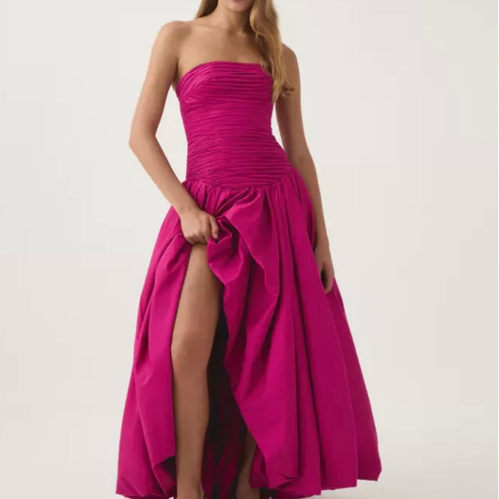 AJE Violette Bubble Hem Maxi Dress