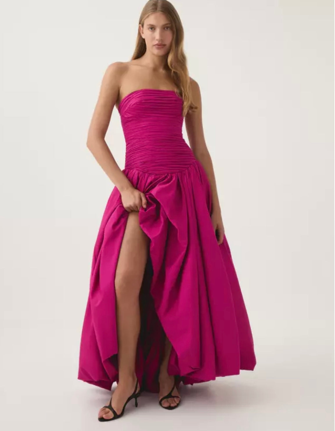 AJE Violette Bubble Hem Maxi Dress