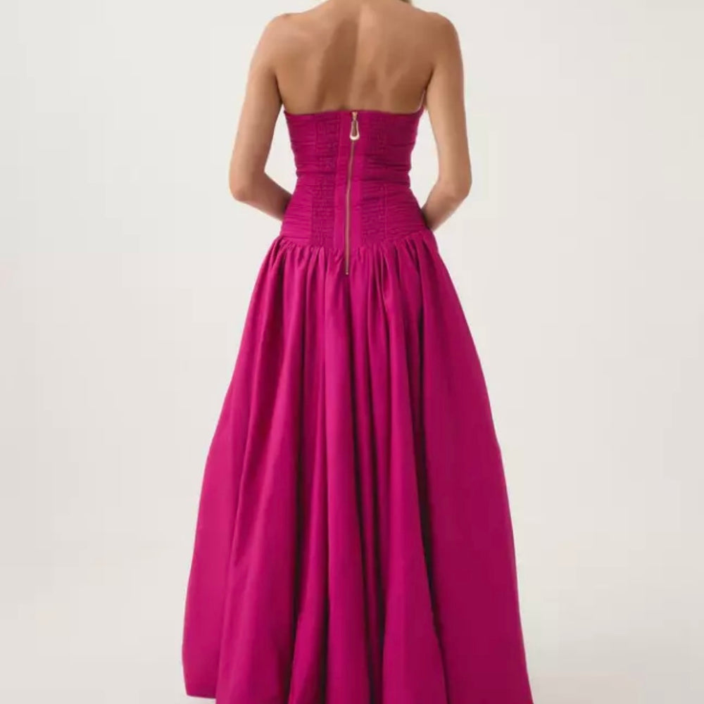 AJE Violette Bubble Hem Maxi Dress