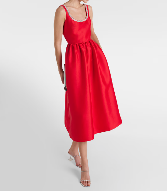 Self-Portrait Taffeta Midi