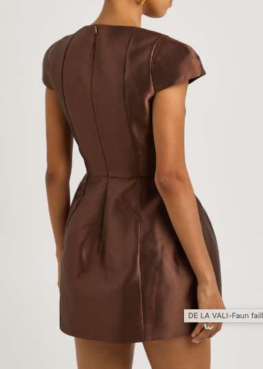 
                      
                        De La Vali Faun faille Mini Dress
                      
                    